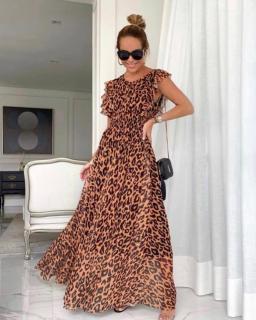 Rochie Lunga Animal Print Paloma