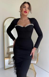 Rochie Midi Neagra Glory