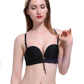 Sutien Push-up cu Snur, 4 bretele incluse, Negru