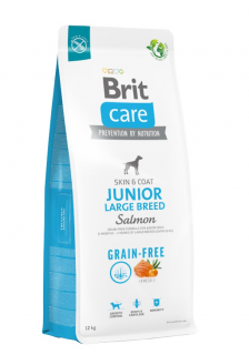 Brit Care Grain Free Junior Large Somon 12 kg