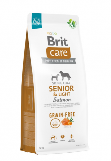 Brit Care SeniorLight Grain Free Somon si Cartof 12 kg