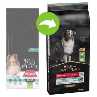 PRO PLAN Dog, Medium Sensitive Digestion Lamb, 14 kg