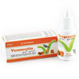 Vanmectin Solutie Ivermectina spot,  on 25 ml