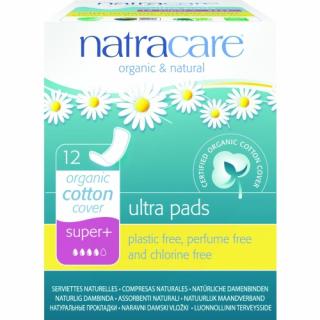 Absorbante super plus cu strat de bumbac organic, Natracare