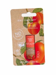 Balsam buze nuantator, vegan, zero plastic, Peach, Beauty Made Easy, 5.5 g