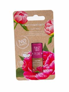 Balsam buze nuantator, vegan, zero plastic, Peony, Beauty Made Easy, 5.5 g