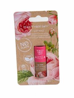 Balsam buze nuantator, vegan, zero plastic, Rose, Beauty Made Easy, 5.5 g