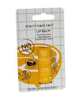 Balsam buze vegan, zero plastic, Lemonade, Beauty Made Easy, 5.5 g