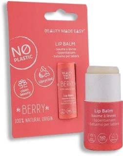 Balsam de buze zero plastic, Berry, Beauty Made Easy, 5.5 g