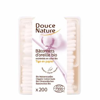 Betisoare de urechi cu bumbac organic 200buc