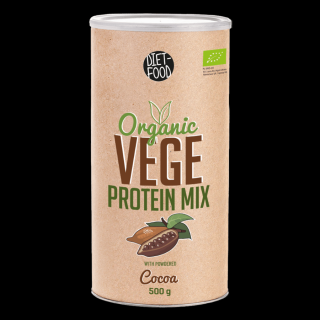 Bio Mix proteine de origine vegana cu cacao 500g