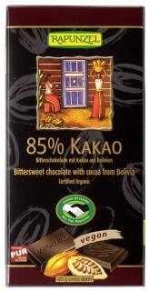 Ciocolata bio amaruie 85% cacao HIH