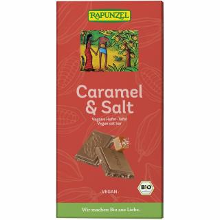 Ciocolata cu  ovaz si caramel sarat, vegana bio Rapunzel