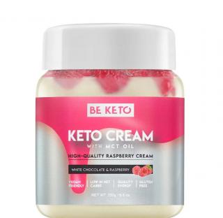 Crema Keto ,   Ciocolata alba si zmeura 250g