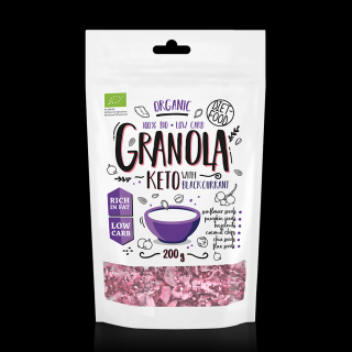 Keto Granola bio cu coacaze negre 200g