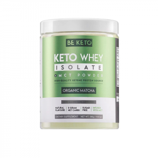 Keto Whey Isolate + MCT - Matcha organica 300g