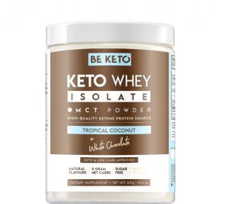 Keto Whey Isolate + MCT - nuca de cocos si ciocolata alba 300g