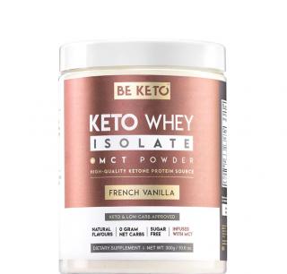 Keto Whey Isolate + MCT - Vanilie franceza 300g