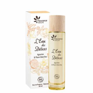 L Eau des Delices Citrice si Flori albe - apa de parfum bio 50ml