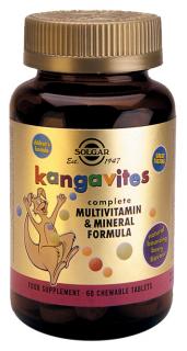 Multivitamine pentru copii peste 3 ani, Kangavites Formula Berry 60 tablete