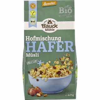 Musli bio neindulcit cu ovaz, stafide si alune fara gluten, demeter