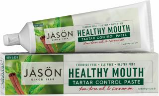 Pasta de dinti anti-placa si tartru, Healthy Mouth, pt. gingii iritate, Jason, 119 g