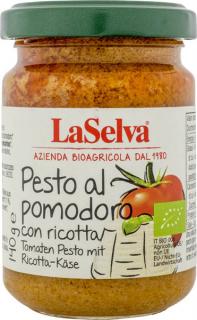 Pesto rosso cu ricotta bio