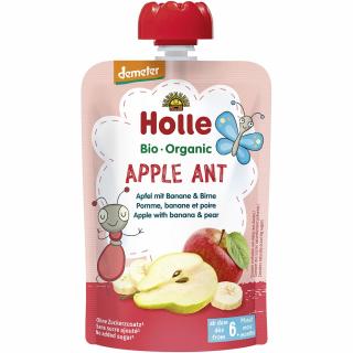 Piure bio de mere cu banane si pere pentru copii, +6 luni
