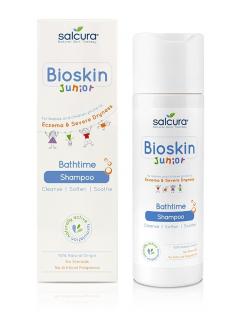 Sampon Bioskin Junior pt bebelusi si copii, scalp uscat cu eczeme si coji, Salcura, 200 ml