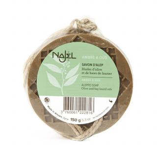 Sapun de Alep Najel cu ambra si lemn de agar (oud) - 150g