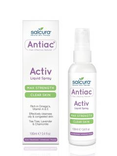 Spray Antiac, fata si corp, pt. curatarea pielii congestionate cu acnee, Omega, vitamina A, E, Salcura, 100 ml
