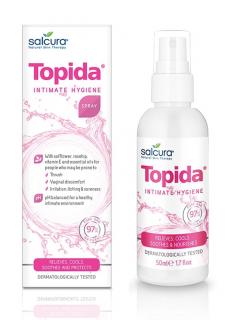 Spray pentru infectii fungice Topida, reglare pH pentru igiena intima, Salcura, 50 ml