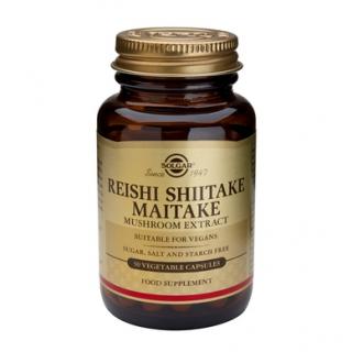Supliment alimentar, Extract de ciuperci Reishi Shiitake Maitake, 50 capsule