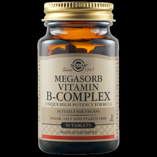 Supliment alimentar, Megasorb Vitamin B-Complex 50, 50 capsule