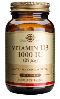 Vitamina D3 1000ui,  100 capsule moi