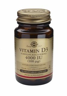 Vitamina D3 4000IU, 60 capsule vegetale