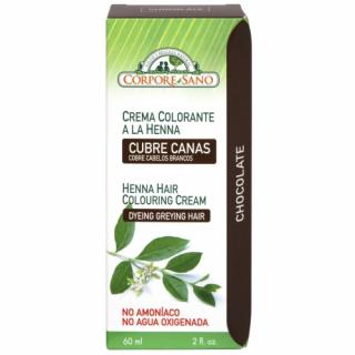 Vopsea henna crema, semipermanenta - Ciocolata, Corpore Sano