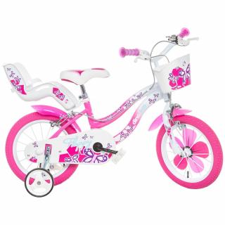 Bicicleta copii Dino Bikes 14  Flappy roz