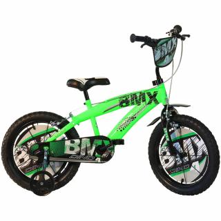 Bicicleta copii Dino Bikes 16  BMX negru si verde