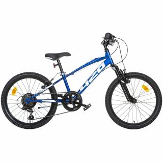 Bicicleta copii Dino Bikes 20  MTB baieti Sport albastru cu 6 viteze si suspensie