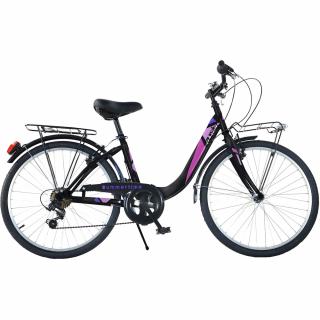 Bicicleta Dino Bikes 24  City Summertime negru