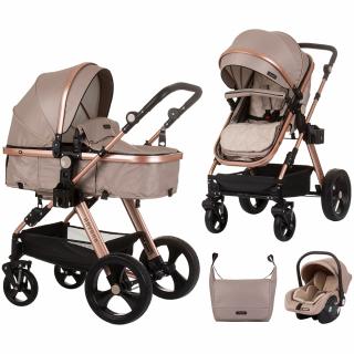 Carucior Chipolino Havana 3 in 1 golden beige