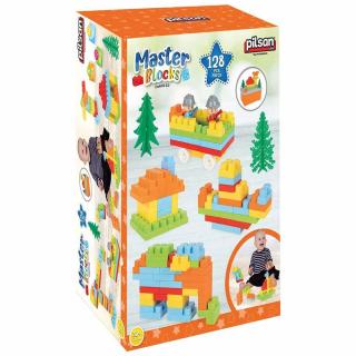 Set constructie Pilsan Master Blocks 128 piese