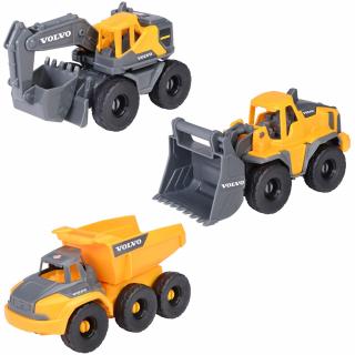 Set Dickie Toys Construction Set cu 3 vehicule 16 cm