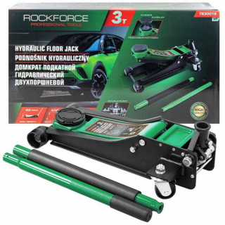 Cric hidraulic tip crocodil cu talie joasa,dublu cilindru(ridicare rapida) Rock Force 3T
