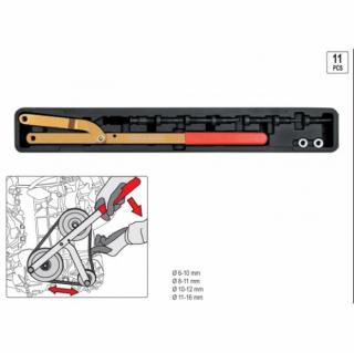 Dispozitiv reglabil pentru pinioane fulii sau intindere curea accesorii