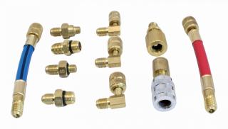 Set cuple si adaptoare pentru cuple freon R134A 11 piese