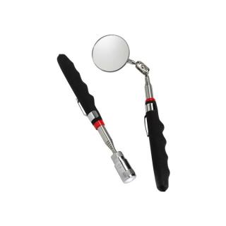 Set scule pentru inspectie Magnet telescopic cu LED + Oglinda telescopica