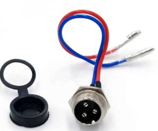 Mufa de incarcare GX16 cu 3 pini pentru trotinete electrice ,   Conexiune sigura si durabila