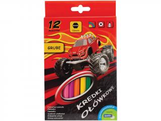 Creioane color Lambo School 12 set, Maxi